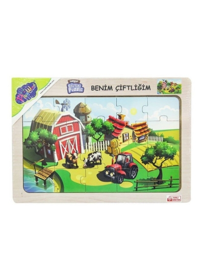 Ahşap Eğitici Puzzle Benim Çiftliği