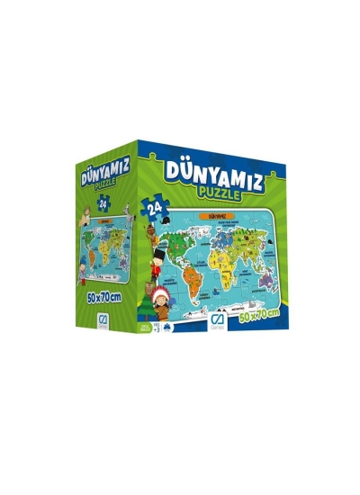 Dünyamız Eğitici Puzzle 24 Parça