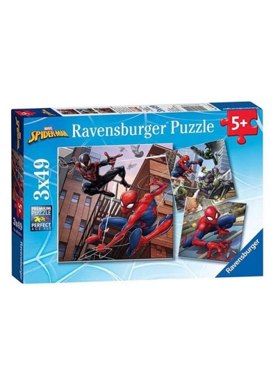 Ravensburger Spiderman Puzzle 3x49 Parça