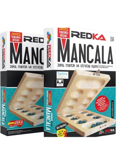 Redka Kapaklı Ahşap Mancala