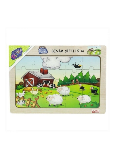 Ahşap Eğitici Puzzle Benim Çiftliği