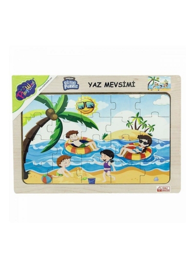 Ahşap Eğitici Puzzle Yaz Mevsimi